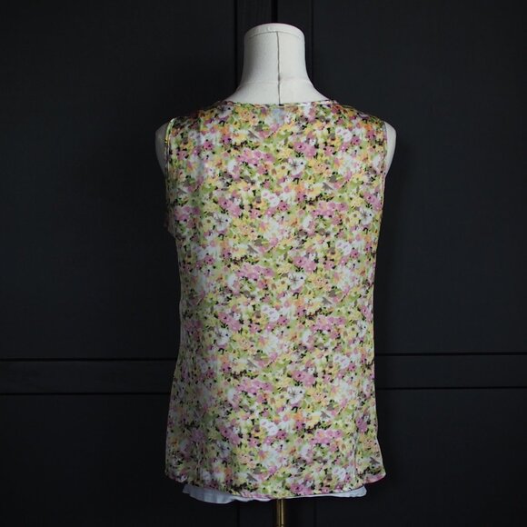 Elementz | Sleeveless Satin Floral Blouse - Picture 5 of 5